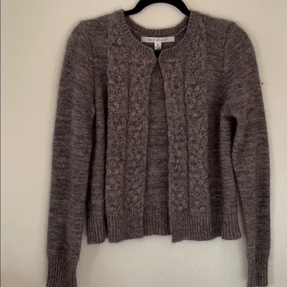 Max Studio angora cardigan